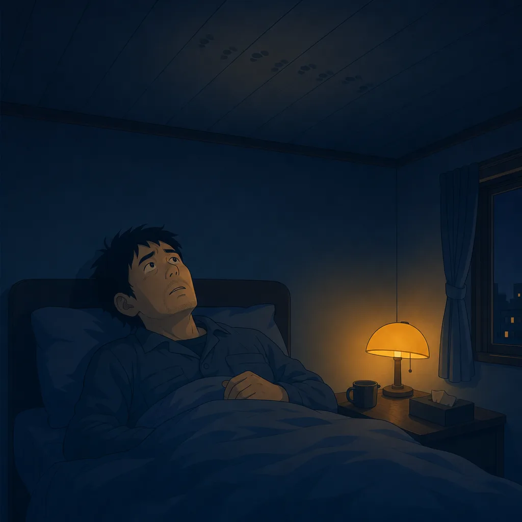 夜、天井裏の物音が気になって眠れないお客様