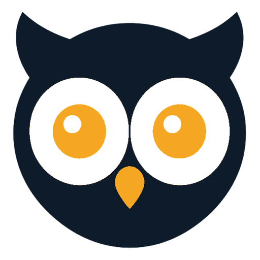 無人夜勤のフクロウロゴ